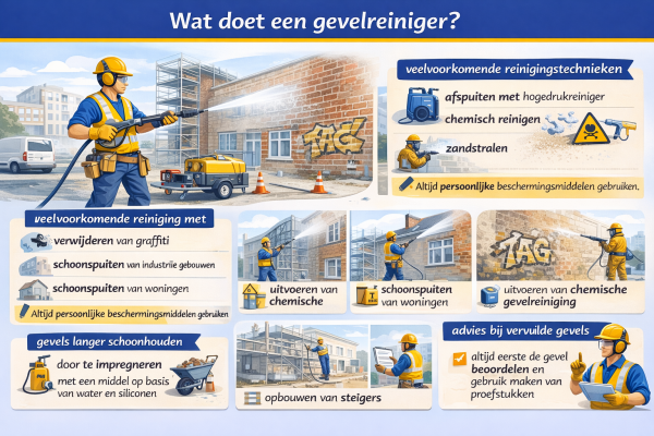 Wat doet een gevelreiniger